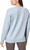 Mondetta Women's Cozy Fleece Active Crewneck Pullover Sweatshirt, Blue, 2X-Large