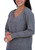 Lucky Brand Women's Soft Long Sleeve V-Neck Sweater, Medium Heather Gray, 2X-Large