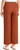 Hilary Radley Women's High Rise Cotton Stretch Wide Leg Pant, Rust, 6