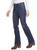 Wrangler Women's High Rise Bootcut Free To stretch Jeans, Dark Blue, 12