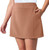 Mondetta Women's Moisture Wicking High Rise Walking Athletic Skort, Pink, Medium