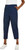 Mario Serrani Women's Slim Fit Pull On Capri Pant, Blue, 3X-Large