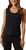 32 Degrees Cool Women's Ribbed Tank Top, Black, Large