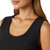 32 Degrees Cool Women's Ribbed Tank Top, Black, Large