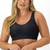 Bali Comfort Revolution Seamless Wirefree Bra, Black/Nude, Small