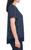 Hilary Radley Women's Short Sleeve Blouse, Navy, Large