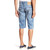 True Religion Palm Monogram Cut-Off Shorts, Indigo Grove, 33 W
