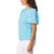 Draper James Women's Flutter Sleeve Blouse, Blue, X-Large