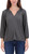 Lucky Brand Women's Notch V-Neck Sandwash Top, Blackened Pearl, Medium