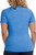 Spyder Active Women's Short Sleeve Active Tee Shirt, Blue Heather, Large