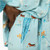 Munki Munki Women's Flannel Notch Collar Classic Pajama Set, Blue, Medium