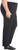 Hilary Radley Women's Ponte Pull-On Mid Rise Slim Leg Pants, Black, Small