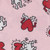Keith Haring Youth 3-Piece Cotton Blend Pajama Set, Pink, X-Large