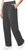Mondetta Women's Pull On High Waisted Fleece Pant, Black, Medium