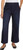 Ella Moss Women's High Rise Wide Leg Crop Pant, Dark Blue, 6