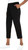Mario Serrani Women's Slim Fit Pull On Capri Pant, Black, Medium