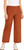 Hilary Radley Women's High Rise Cotton Stretch Wide Leg Pant, Rust, 4