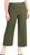 Hilary Radley Women's High Rise Cotton Stretch Wide Leg Pant, Deep Olive, 4