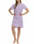 Vera Bradley Women's 2-pack Short Sleeve Cotton Sleep Shirt, Purple, Large