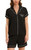 Karl Lagerfeld Paris Women's Short Sleeve PJ Set, Black, X-Large