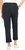 Kirkland Signature Women's Travel Pant, Elastic Waistband, Black, 12