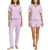 Honeydew Women's 3-Piece Lounge Set, Purple, Small