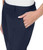 Kirkland Signature Women's Travel Pant, Elastic Waistband, Navy, 12