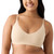 True & Co Women's Wirefree Bra 2-Pack, Black/Nude, Large