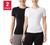 32 Degrees Layer Zero Women's 2-Pack Seamless Nylon T-Shirt, White/Black, X-Large