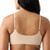 True & Co Women's Wirefree Bra 2-Pack, Black/Nude, Medium