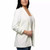 Dakota Blue Crepe Women's Blazer, Ruched Sleeves, White, Large