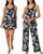 Tommy Bahama Women’s 3-Piece Floral Pajama Set, Black, X-Large