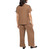 Jones New York Women's Textured Crop Set, Mushroom, Medium