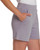 LazyPants Women's Luxe Pull On Short, Lilac Grey, Large