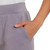 LazyPants Women's Luxe Pull On Short, Lilac Grey, Large