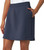 Mondetta Women's Moisture Wicking High Rise Walking Athletic Skort, Navy, Large