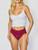Hanky Panky Women's Lace Brazilian Bikini Panty, Dark Pomegranate, Small