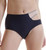 Hanky Panky X Prabal Gurung Cut-Out High Cut Brief, Nude/Black, Large
