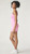 Florence by Mills Women's Ribbed Dress With Lace Trim, Orchid Bouquet, Medium