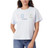 Scotch & Soda Women's Floral Patchwork Graphic T-Shirt, Blue, X-Large