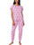 Hello Kitty Women's  2-Piece Short Sleeve & Jogger Pajama Set, Pink, Small