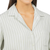 Jachs Girlfriend Relaxed Fit 3/4 Sleeve Button Up Shirt, Green, Small