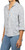 Jachs Girlfriend Relaxed Fit 3/4 Sleeve Button Up Shirt, Blue, Medium