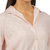 Jachs Girlfriend Relaxed Fit 3/4 Sleeve Button Up Shirt, Pink, 2X-Large