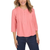 Lands' End Women's Pintuck 3/4 Sleeve Top, Pink, 2X-Large