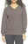 Felina Women's Long Sleeve V-Neck Pullover Sweater, Gray, X-Large