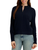 Nautica Jeans Women's Cable Knit Full-Zip Sweater, Navy, Large