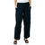 Coldwater Creek Women's Cotton Gauze Pant, Black, Medium