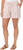 Briggs Ladies' Linen Blend Pull-On Stripe Short, Pink, Small