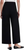 Kenneth Cole Women's High Rise Wide Crop Pants, Black, Medium